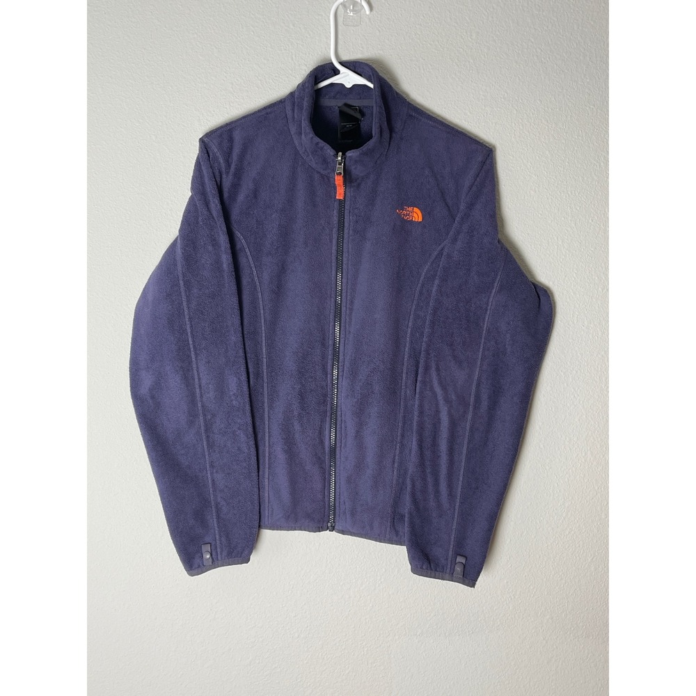 The North Face Womens Purple Full Zip Fleece Jacket Medium Mid Layer Coat
